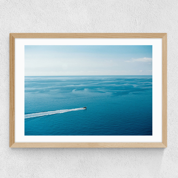 Infinite Blue Medium Oak Frame