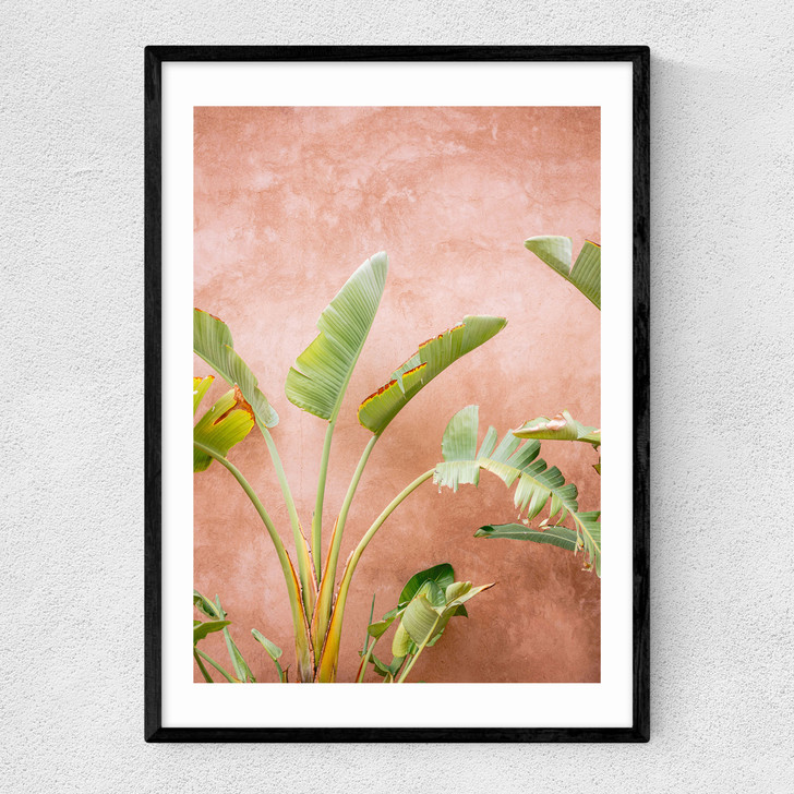 Marrakech Palms Narrow Black Frame