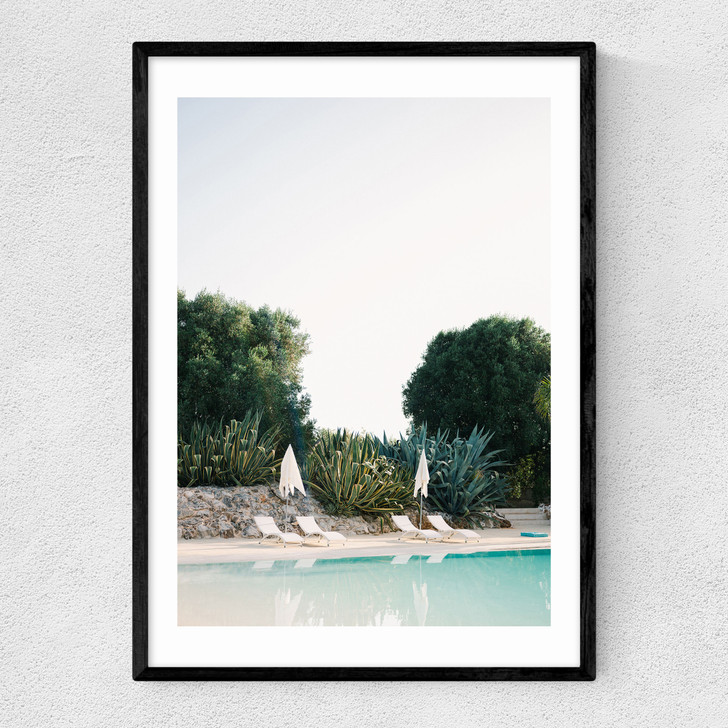 Poolside Narrow Black Frame