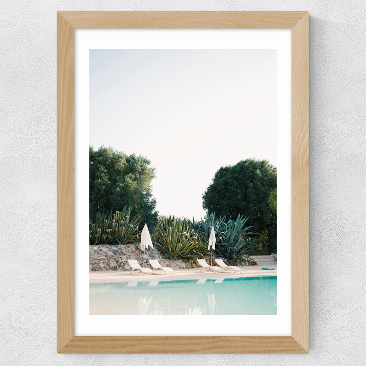 Poolside Wide Oak Frame