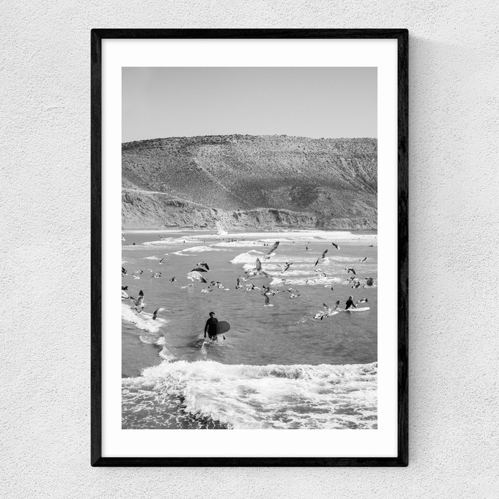 Surf Imsouane Morocco Narrow Black Frame