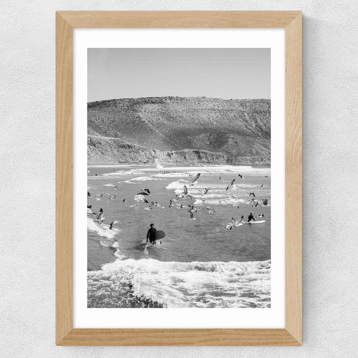 Surf Imsouane Morocco Wide Oak Frame