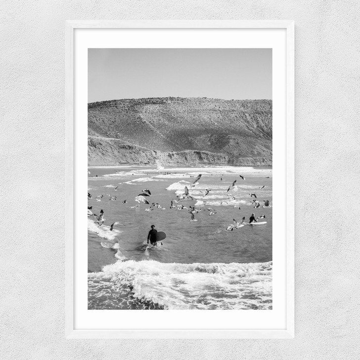 Surf Imsouane Morocco Narrow White Frame