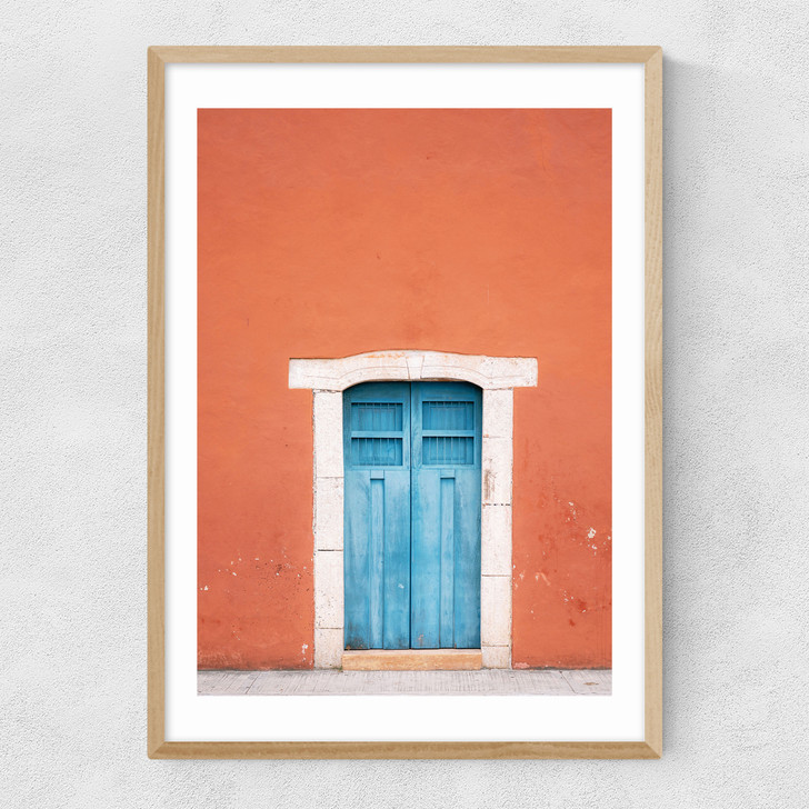 The Merida Door Narrow Oak Frame