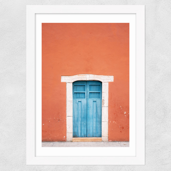 The Merida Door Wide White Frame