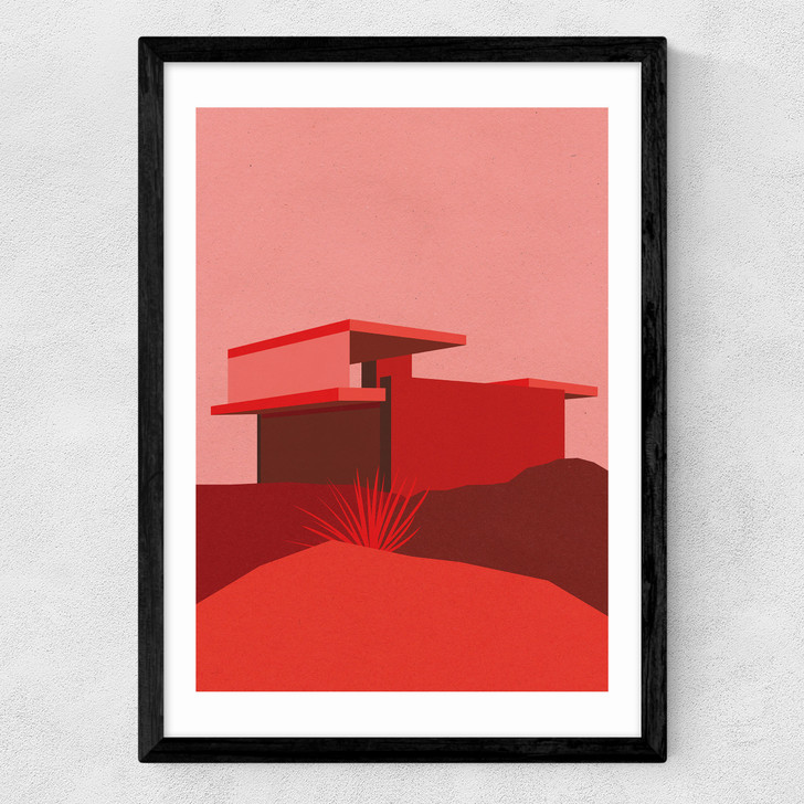 Kaufmann Desert House Red Edition Medium Black Frame