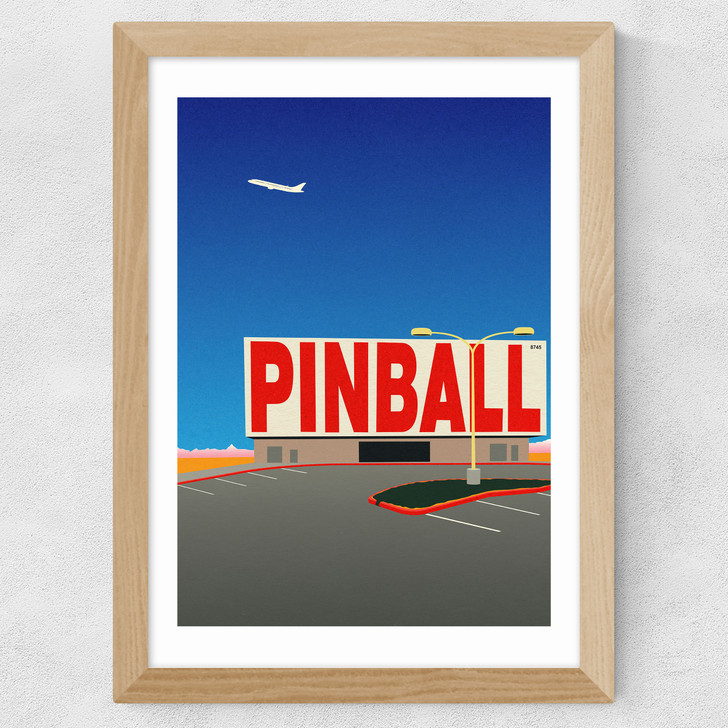 Las Vegas Pinball Wide Oak Frame