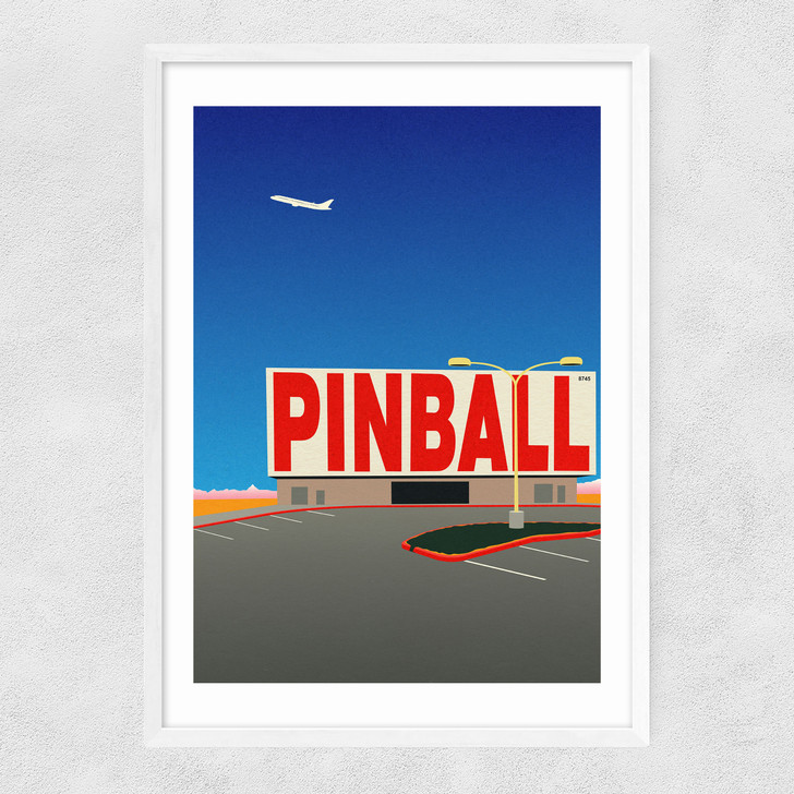 Las Vegas Pinball Narrow White Frame