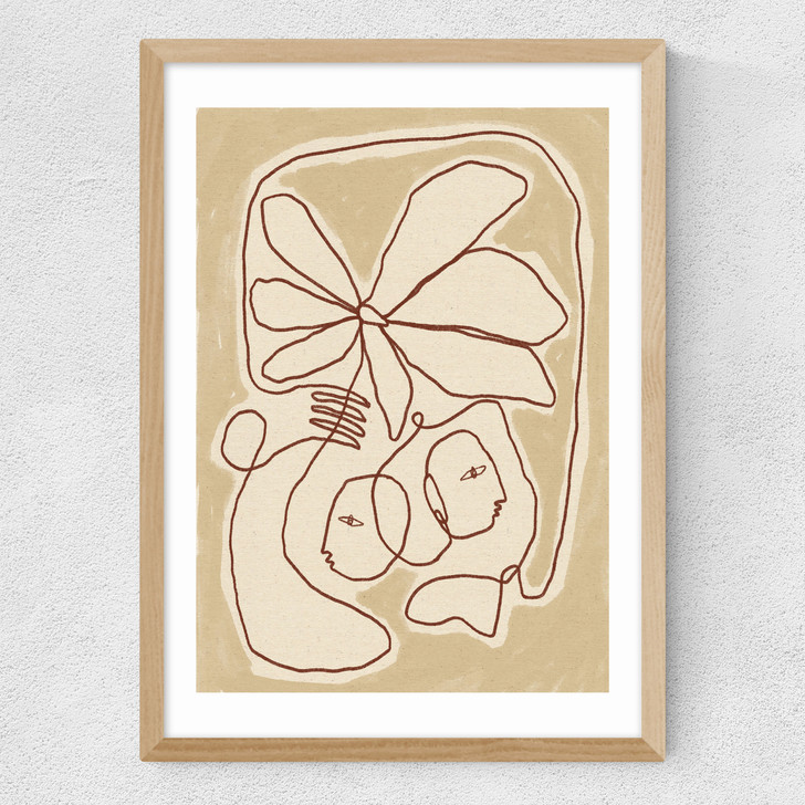 Soft Connection Medium Oak Frame