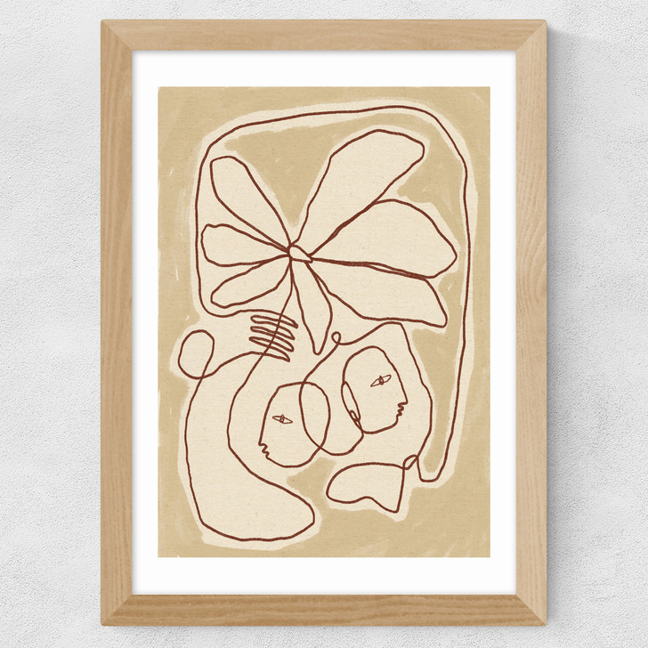 Soft Connection Wide Oak Frame