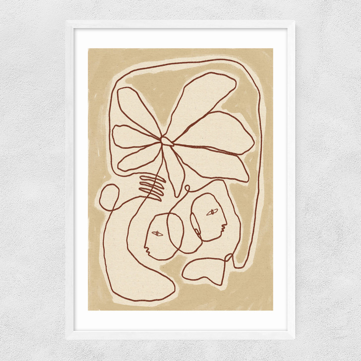 Soft Connection Narrow White Frame