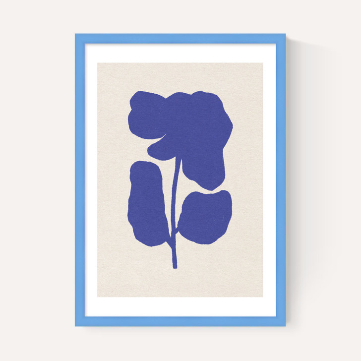 Abstract Blue Flower