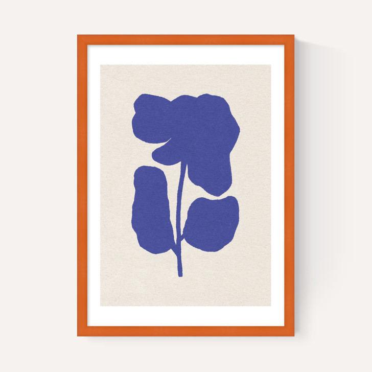 Abstract Blue Flower