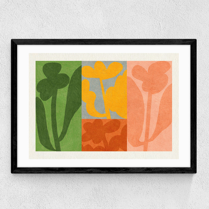 Flowers Not For You Medium Black Frame