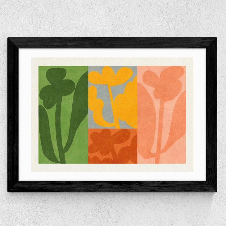 Flowers Not For You Wide Black Frame