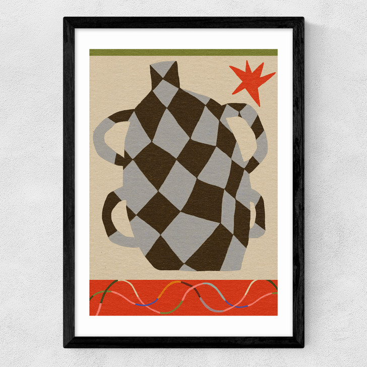 Big Vase Medium Black Frame