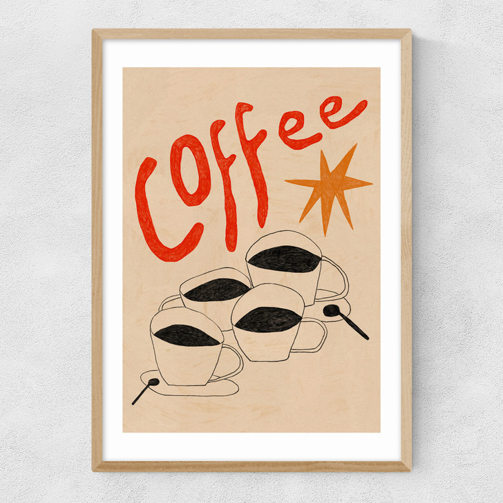 Coffee? Narrow Oak Frame