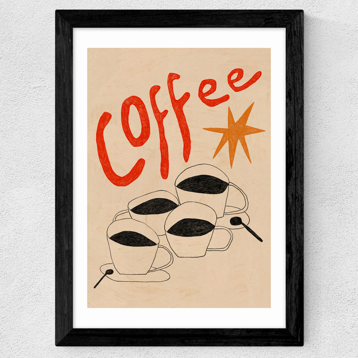Coffee? Wide Black Frame