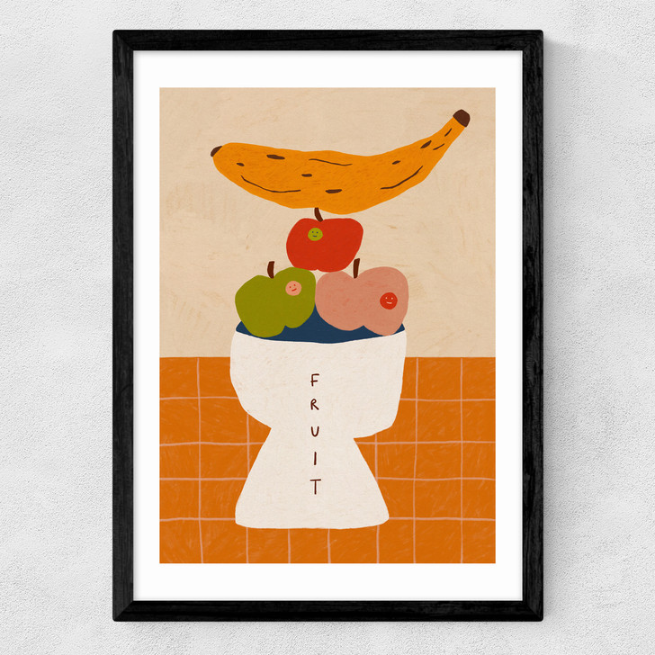Fruit Bowl Medium Black Frame