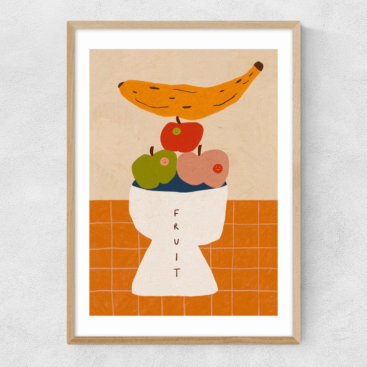 Fruit Bowl Narrow Oak Frame