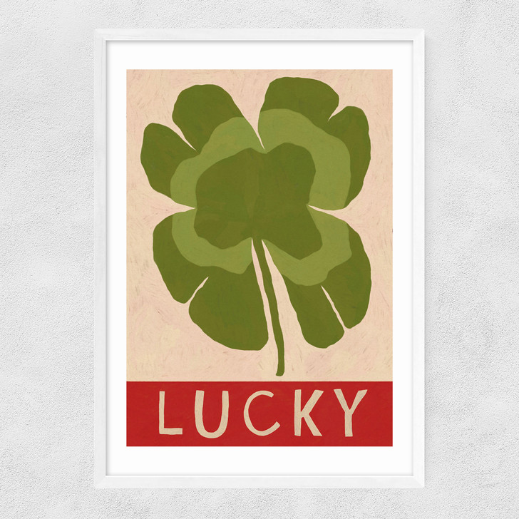 Lucky Narrow White Frame