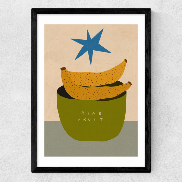 Ripe Fruit Medium Black Frame