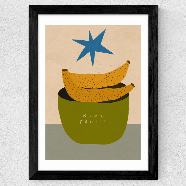 Ripe Fruit Wide Black Frame