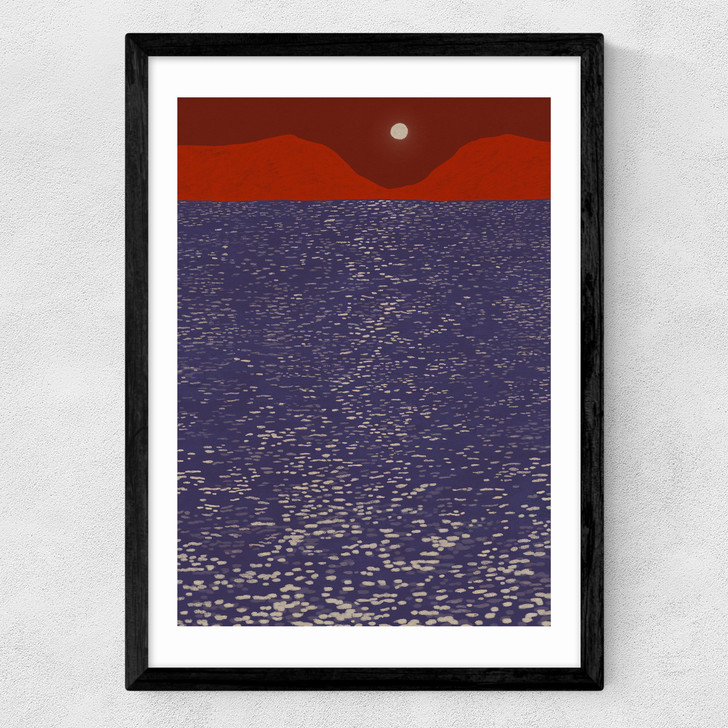 Sparkle Sea Medium Black Frame