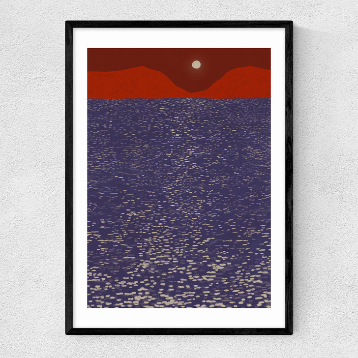 Sparkle Sea Narrow Black Frame