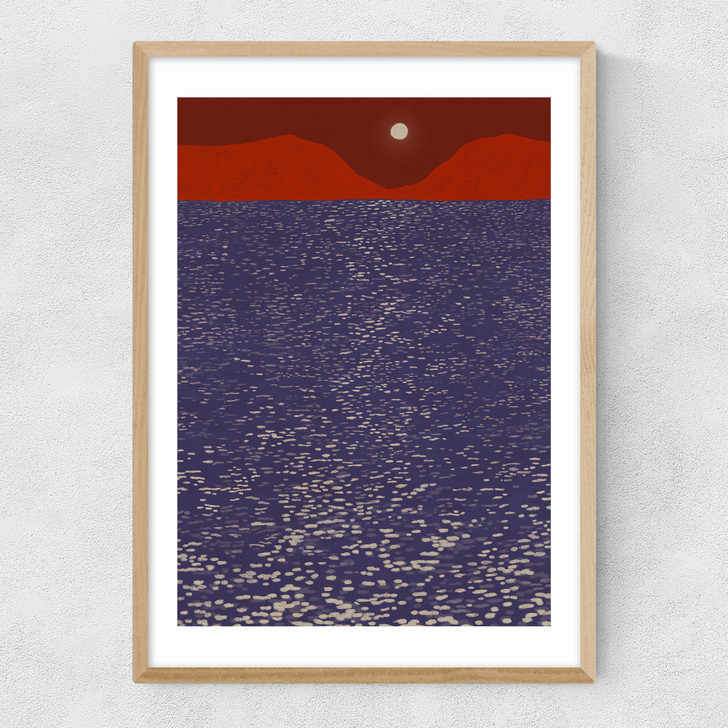 Sparkle Sea Narrow Oak Frame