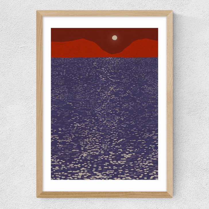 Sparkle Sea Medium Oak Frame