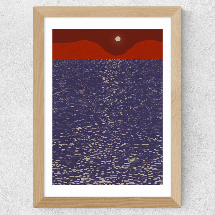Sparkle Sea Wide Oak Frame