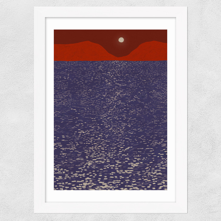 Sparkle Sea Wide White Frame