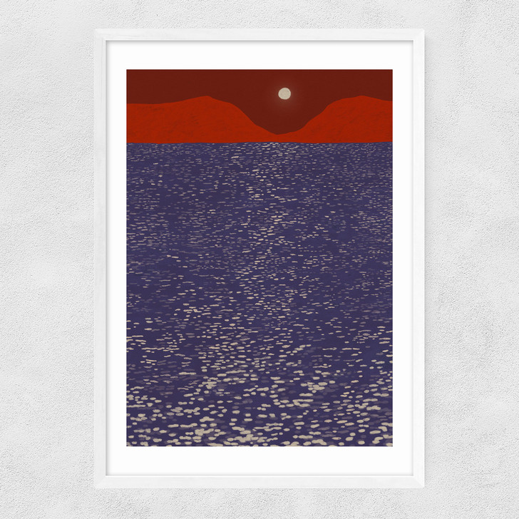 Sparkle Sea Narrow White Frame