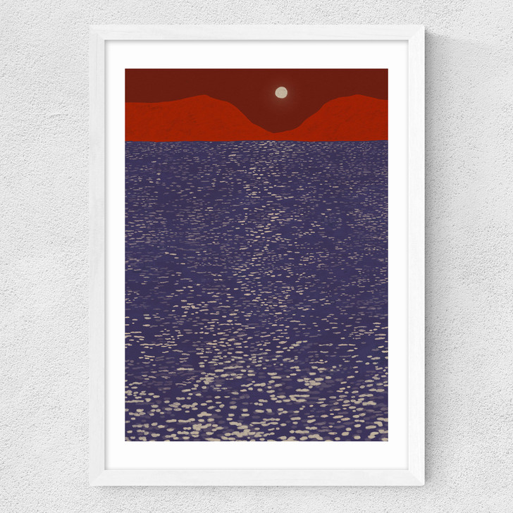 Sparkle Sea Medium White Frame