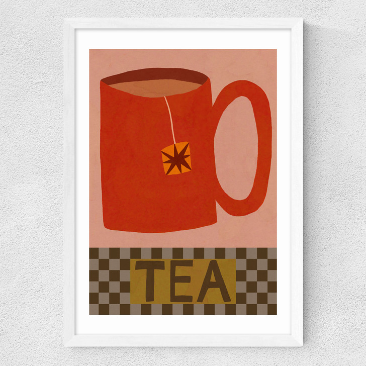 Tea Medium White Frame