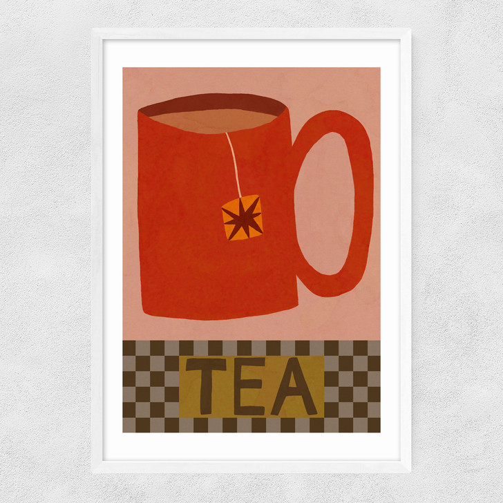 Tea Narrow White Frame