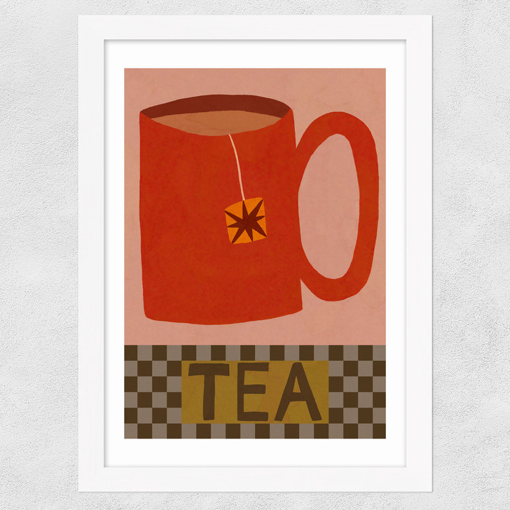 Tea Wide White Frame