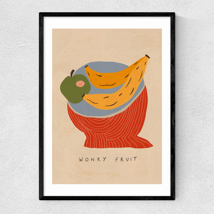 Wonky Fruit Narrow Black Frame