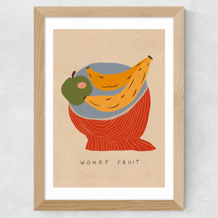 Wonky Fruit Wide Oak Frame