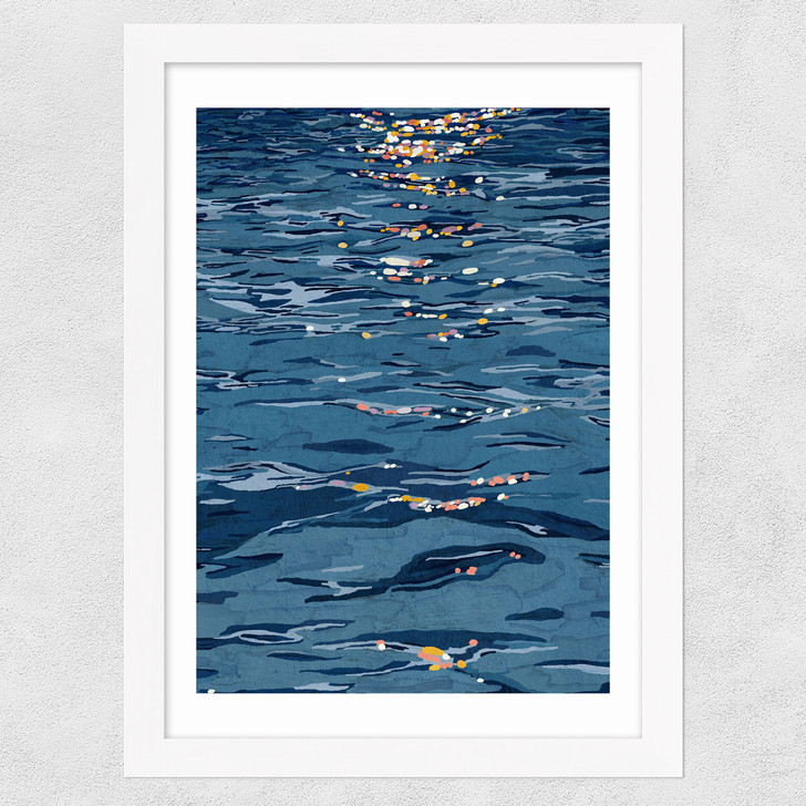 The Sea Wide White Frame