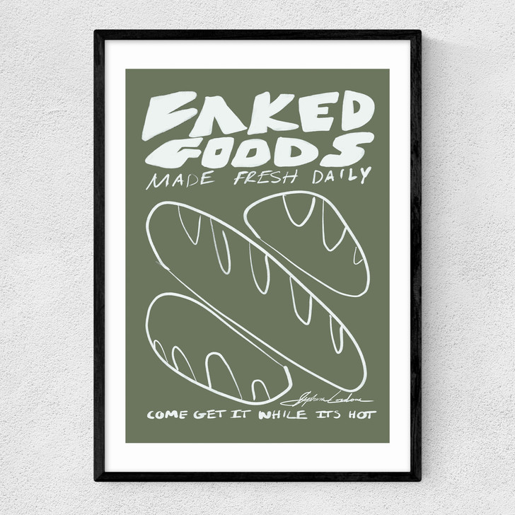 Baked Goods Narrow Black Frame