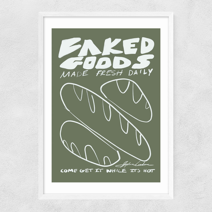 Baked Goods Narrow White Frame