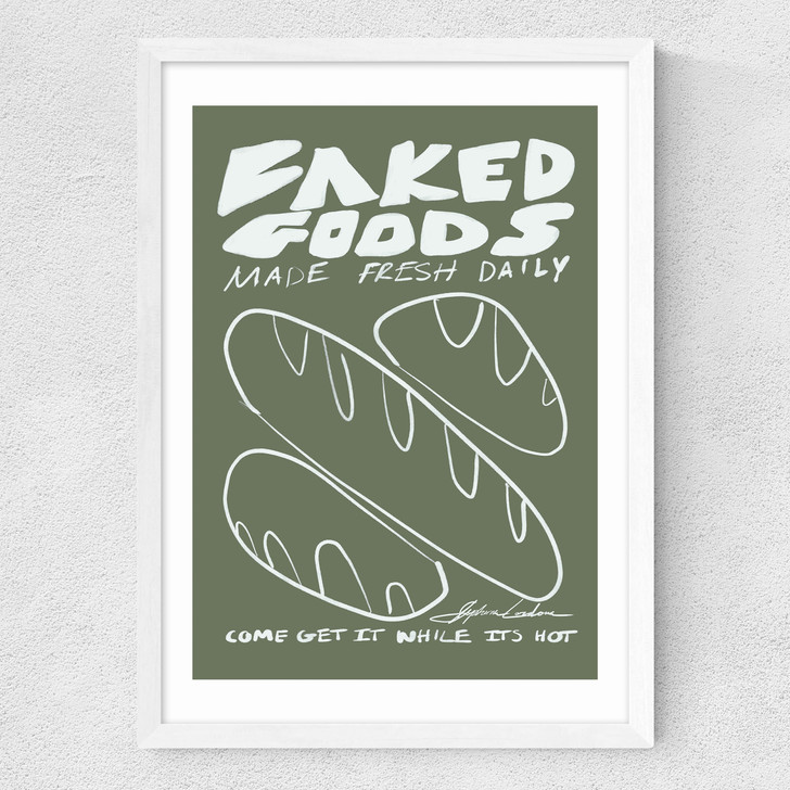 Baked Goods Medium White Frame
