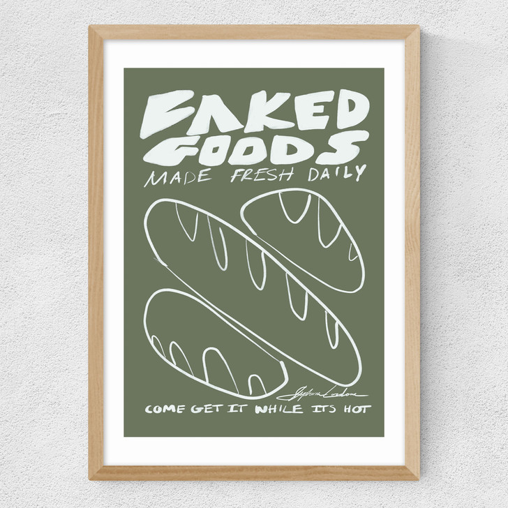 Baked Goods Medium Oak Frame