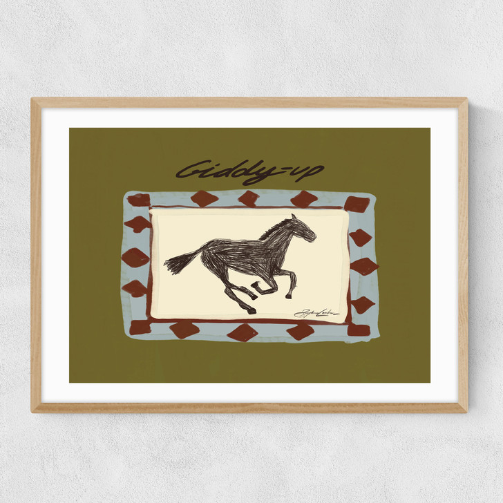 Giddy Up Narrow Oak Frame