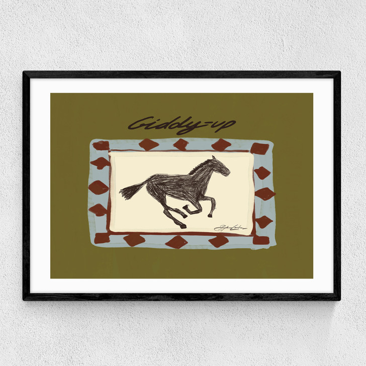 Giddy Up Narrow Black Frame