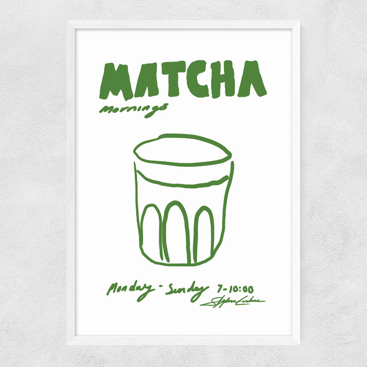 Matcha Narrow White Frame