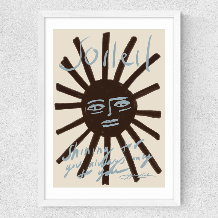 Soleil Medium White Frame