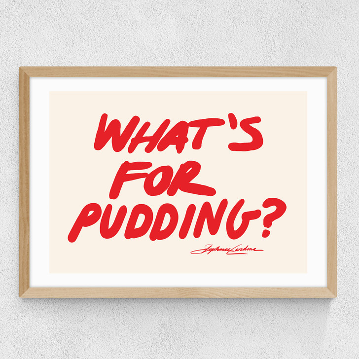 What's for Pudding Medium Oak Frame